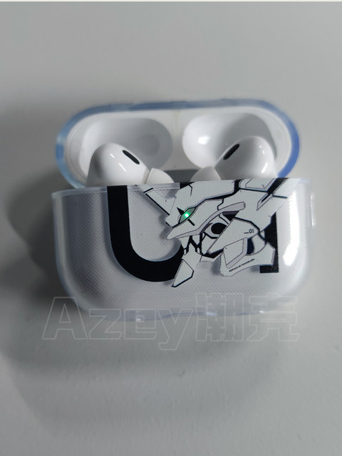 azeyao studio anime eva Evangelion No. 1 machine-to-light suitable for Apple Airpods2pro3 generation soft shell protective cover AirPods4 headphone cover Pro2 fourth and fifth generations transparent