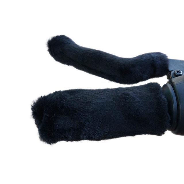 Electric vehicle bicycle handlebar cover tricycle plush thermal cover electric motorcycle pedal thickened winter universal cover