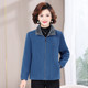 Middle-aged and elderly autumn and winter clothes for female mothers plus fat plus large size fleece jacket plus velvet thick grandma to put cotton coat for elderly