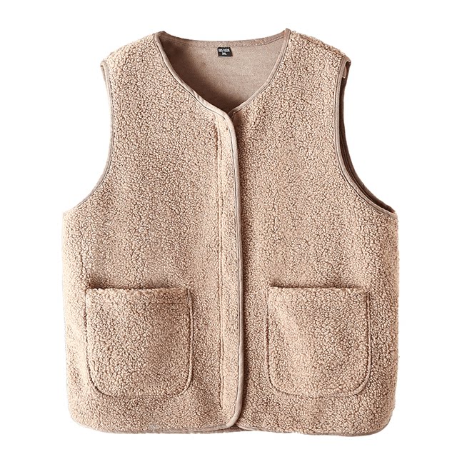 New vest jacket spring and autumn outfit wear middle-aged and elderly women with fat extra-large size mother fashionable horse clip elderly waistcoat
