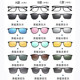 New five-in-one myopia glasses and sunglasses, colorful dual-purpose magnetic large-face round frame men and women trendy prescription sunglasses