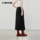X--MOOM2024 autumn new style piece zipper decoration denim half-body waist skirt