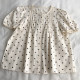Gentle and chic small dot printed lace lace splicing short-sleeved age-reducing shirt doll shirt versatile student cotton t
