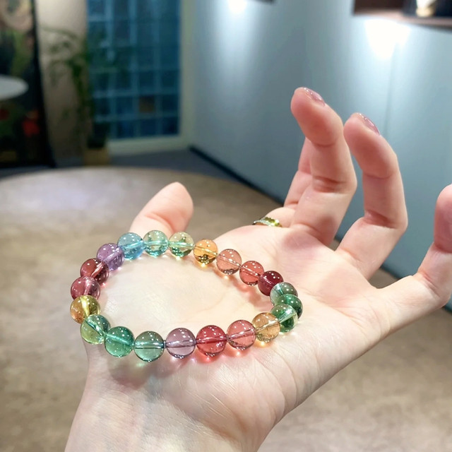 
Aurora Super Seven Gold Strawberry Tourmaline Gold Sun Aquamarine Moonstone Blonde Crystal Rabbit Hair Citrine Sea Pattern Stone