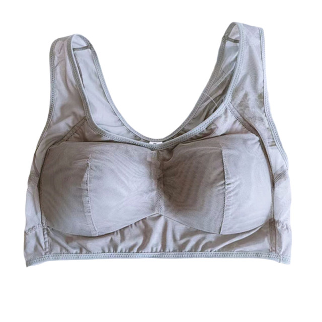 Bra for women's summer thin wide shoulder straps sports back fat MM large size without steel ring fat MM large size Meihan bra