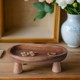 Jewelry display stand walnut high-end jewelry display necklace earring display plate high foot display plate ring tray