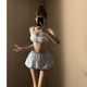 New skirt-style bikini split swimsuit for women, high-end, small breasts, sexy, pure desire, island resort, hot spring student