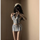 New American-style skirt-style bikini split swimsuit, feminine, pure lust, high-end, small breasts, summer, conservative hot spring