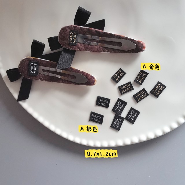 Buny imported from Korea versatile handmade woven label patch trademark handmade DIY jewelry hairpin hairband decoration