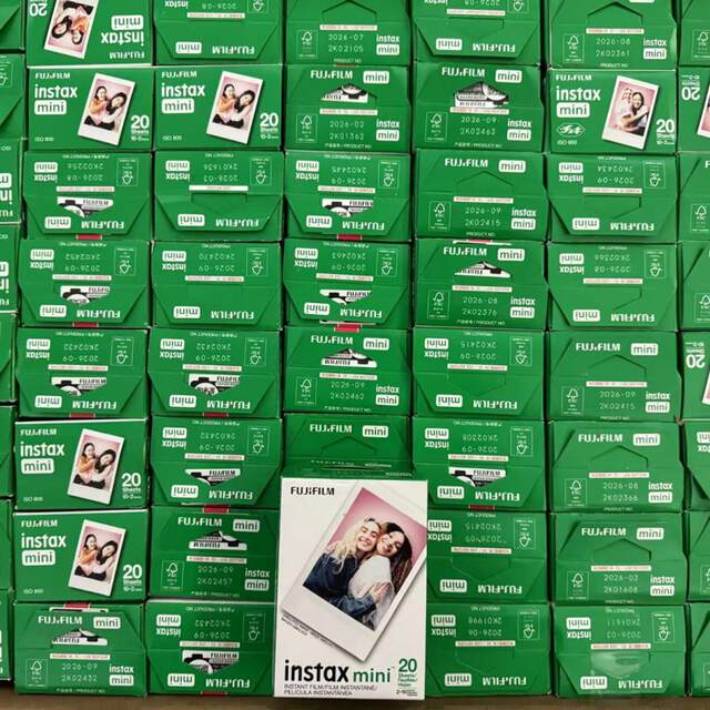 
Fuji Polaroid Photo Paper mini7/9/11/12/40/90mini universal three-inch white side box 27 years date