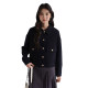 Lan Ruoshui 2025 autumn new large-size women's lapel small fragrant jacket fat mm small jacket top
