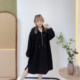 300Jin [Jin equals 0.5 kg] Add fleece to keep warm Fat Yingying Large Size Women's Fat mm Design Sense Plus Fat Hooded Stand Collar Sweatshirt Dress