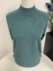 Large size 100 pure wool autumn and winter mother suit solid color half turtle neck knitted middle-aged and elderly grandma warm sweater for women