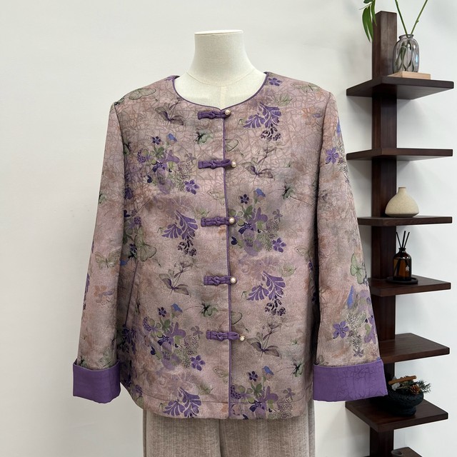 2025 Chinese style suit mother jacket new Chinese autumn and winter top middle-aged and elderly large-size jacket women's clothing