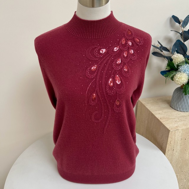 Autumn and winter knitted wool sweater sweater 100% pure wool half turtleneck solid color warm mother's wear middle-aged and elderly bottoming shirt