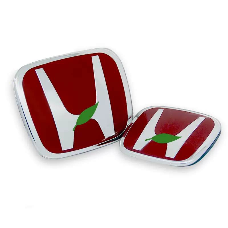 适用于本田雅阁六代2 3全车标志前后红色h标后字