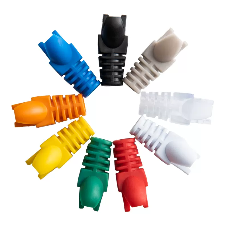 网络水晶头护套网线水晶头爪套rj45超五类六类