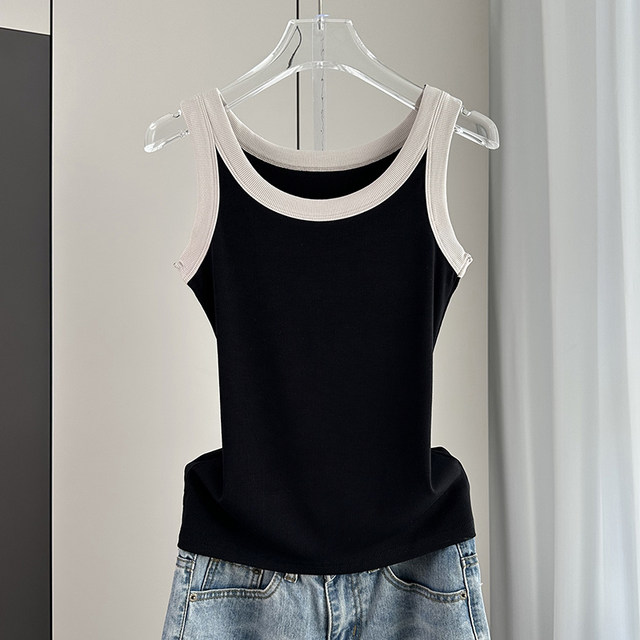 Casual suspender vest for women in spring and summer inner suit outside wear 2024 new modal cotton thread sleeveless top