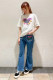 American retro love letters niche purple T-shirt for women short-sleeved loose slim heavy pure cotton round neck summer big tee