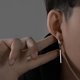 Men's high-end earrings without piercings and wearable ear clips trendy niche design handsome stud earrings for men