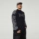 NMAX large-size trendy men's autumn earth-colored jacquard sweater, taking into account the outside and the inside loose knitted sweater