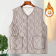 
Middle-aged and elderly female mothers autumn and winter clothing plus velvet vest plus fat large size loose grandma vest vest warm jacket