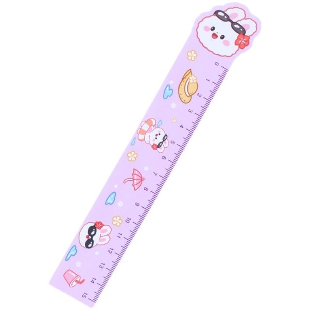 Creative cartoon plastic special-shaped soft ruler cute students with ...