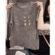 Heavy Industry Embroidery Sequin Short Sleeve T-shirt for Women 2025 Summer New Loose and Versatile Casual Design Women's Top
