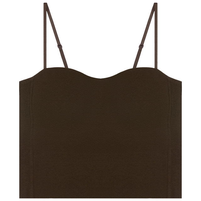 Glino small sling women's large breasts push-up brown inner beautiful vest style underwear with breast pads one-piece large size bra
