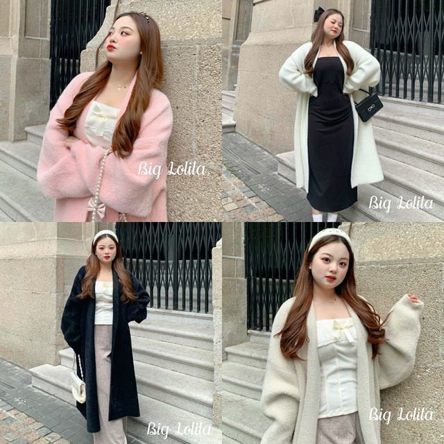 260Jin [Jin is equal to 0.5kg] can be worn! Large size slightly fat autumn mink velvet women's coat long sweater cardigan coat fat MM200Jin [Jin is equal to 0.5kg]