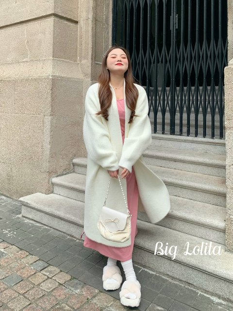 260Jin [Jin is equal to 0.5kg] can be worn! Large size slightly fat autumn mink velvet women's coat long sweater cardigan coat fat MM200Jin [Jin is equal to 0.5kg]