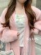 260Jin [Jin is equal to 0.5kg] can be worn! Large size slightly fat autumn mink velvet women's coat long sweater cardigan coat fat MM200Jin [Jin is equal to 0.5kg]
