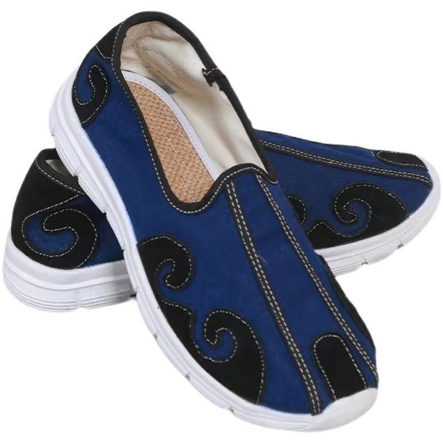 Wudang Tai Chi Shoes Yungou Taoist Shoes Women's Cushioning Sports Bottom Shifang Shoes Martial Arts Shoes Men's Morning Exercise Canvas Training Shoes