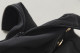 Elegant commuting wind autumn costume versatile high waist button embellishment of three -dimensional folds, thin, medium long A -line skirt black half skirt
