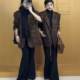 2024 Autumn New European High-end Retro Leopard Print Suit Jacket Women's Loose Casual and Versatile Suit Top