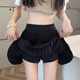 Large size double-layer cake pleated skirt versatile short skirt summer anti-exposure girl shorts skirt high waist A-line skirt