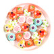 Ice cream fruit cake simulation food play cream glue DIY hairpin hair accessories material children's house decorations for women
