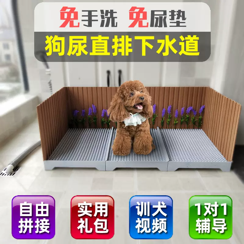 狗厕所冲水直排下水道直通大型犬中型犬小型犬尿盆