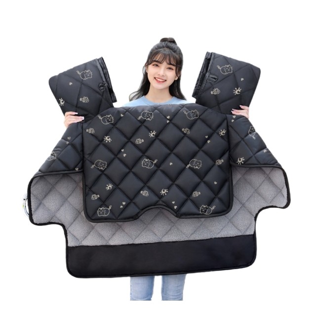 Suzuki UY/UU125 scooter windshield quilt winter plus velvet thickening large electric windshield waterproof and windproof