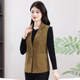 
Mother's spring and autumn thin suit vest middle-aged and elderly women's large size loose solid color short suit vest