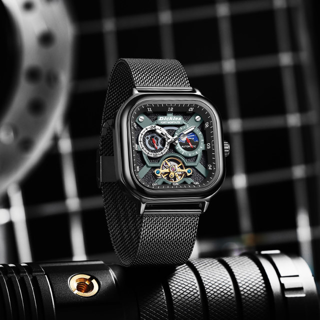 Dickies watch men's square mechanical watch men's fully automatic