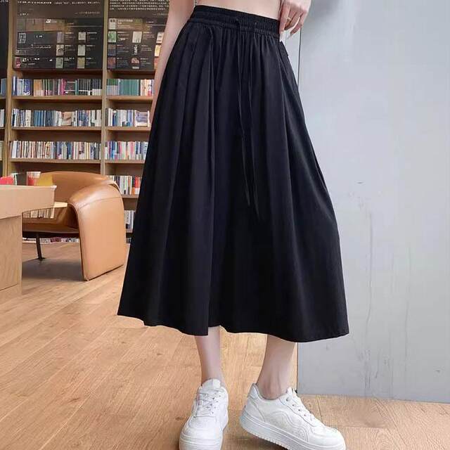 GL Maria Mon pants and skirts for women 2025 new summer thin cropped pants pear-shaped body small casual pants
