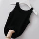 LY Zhenweis women's clothing 2025 spring new versatile solid color comfortable and fashionable suspender base top for women's vest