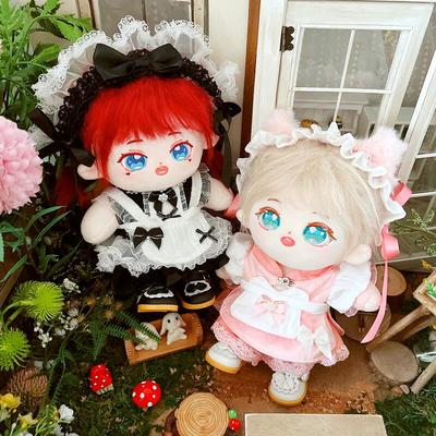 taobao agent Cotton doll, black clothing, 20cm