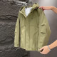 Men's workwear cotton jacket winter hooded cotton thickened warm jacket short jacket men's casual two-cotton jacket