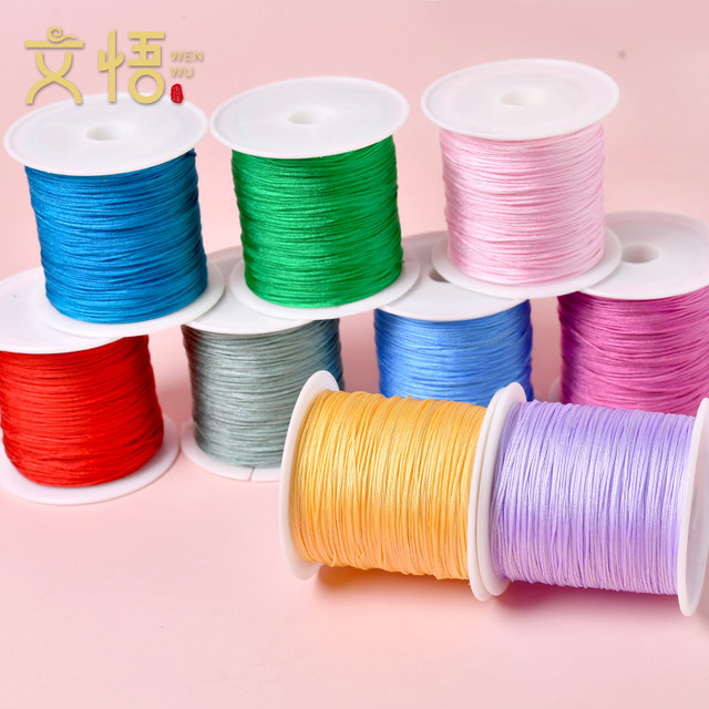 No. 73 jade wire braided bracelet jewelry wire braided rope pendant necklace rope Wenwan Buddha beads beaded rope thin red rope