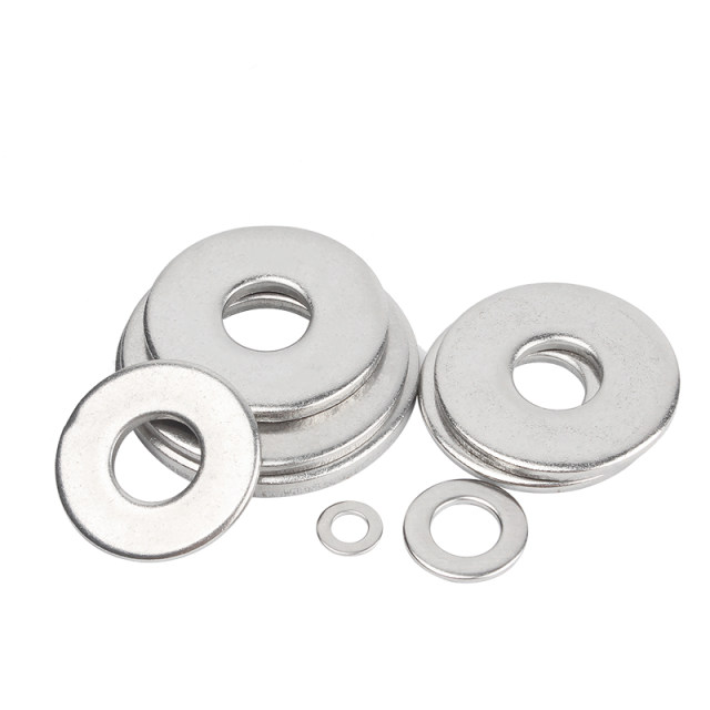 Guwanji 304 stainless steel gasket round thickening metal screw flat washer ultra-thin meson M1-M30
