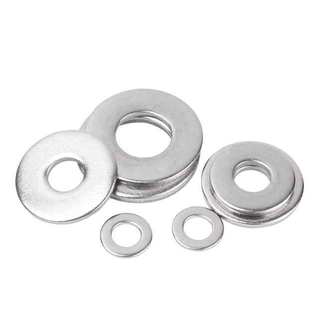 Guwanji 304 stainless steel gasket round thickening metal screw flat washer ultra-thin meson M1-M30