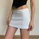DARLINGAGA simple casual style low waist sexy striped skirt women zipper slim hip skirt short skirt
