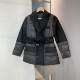 / No return and exchange for new style style suit collar 90 white duck down down jacket loose long sleeve jacket for women 70 long length
